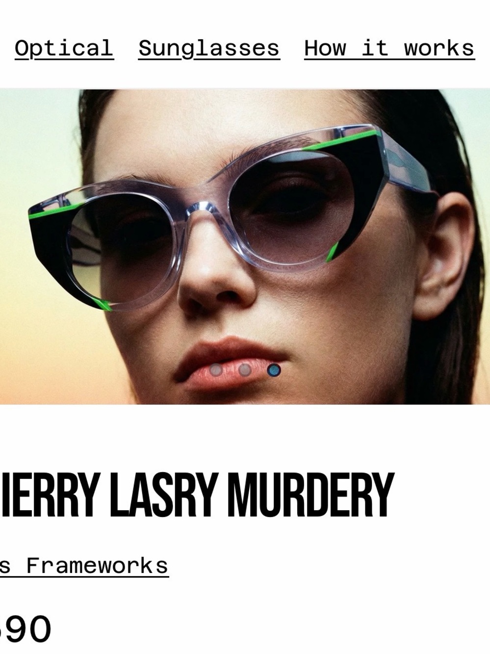 THIERRY LASRY  Sunglasses